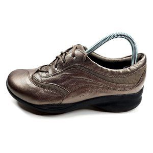 Clarks Comfort Lace-Up Sneaker Shoes Metallic Bronze 37363 Women's 7.5 W